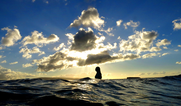 Maui beach meditation