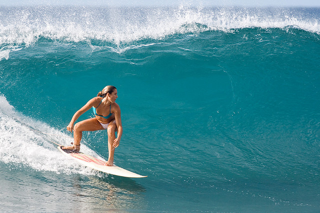 Surfing on Maui