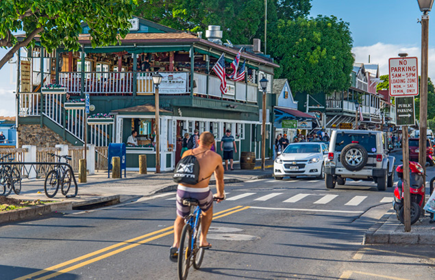 Front Street in Lahaina, Maui