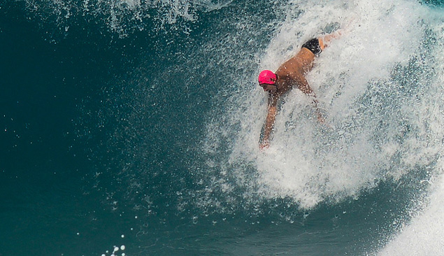 bodysurfing in Hawaii