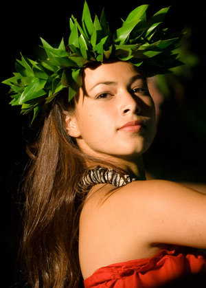 beautiful Hawaiian hula girl