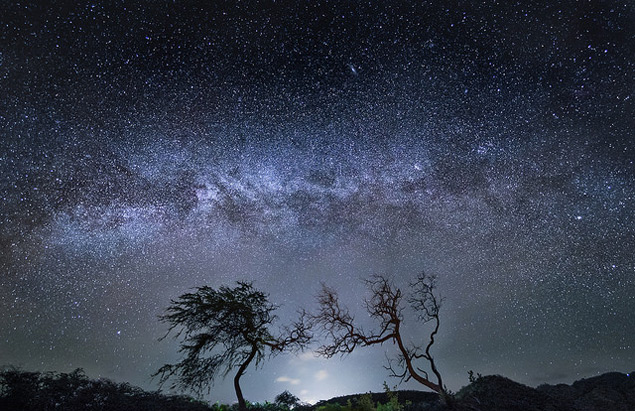 The Milky Way as seen from Maui
