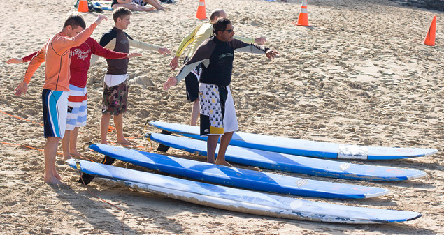 Photo of surf lessons in Waikiki, Hawaii